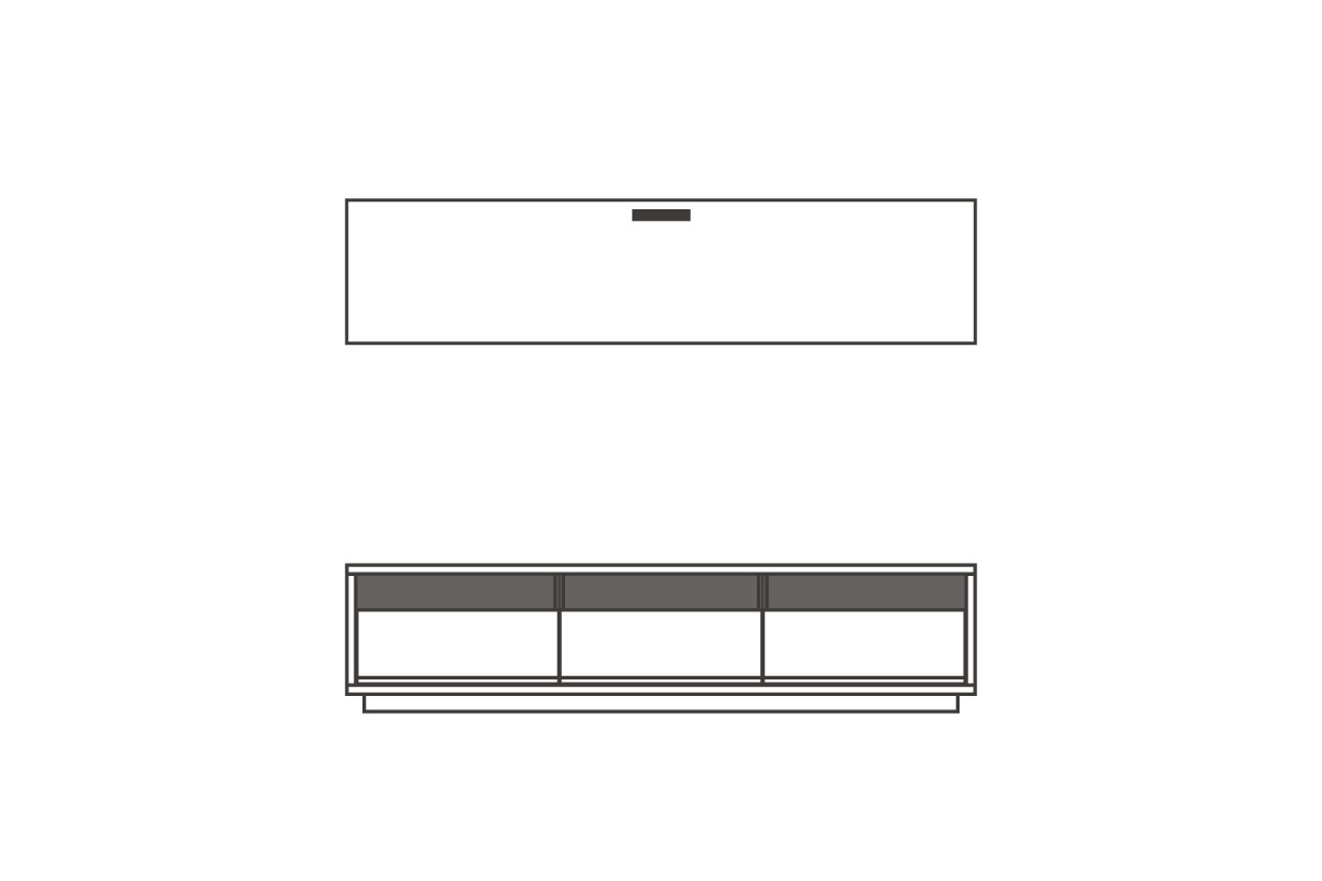 W180cm × D38cm