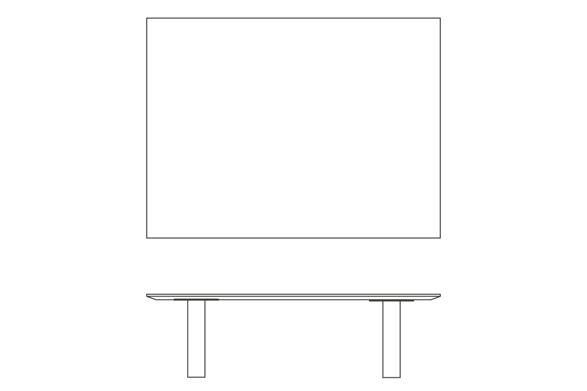 W120cm D90cm H35cm