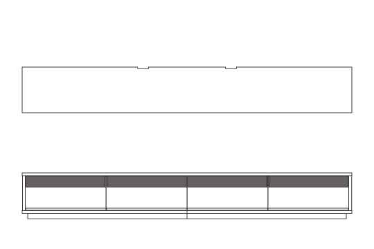 W300cm × D38cm