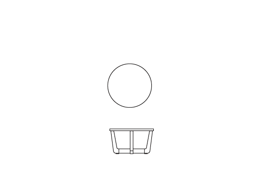Φ60cm x H34cm