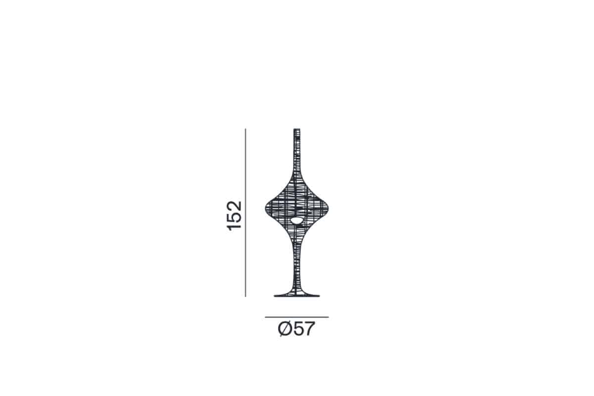GERVASONI | SPIN S ホワイト Φ57 H152