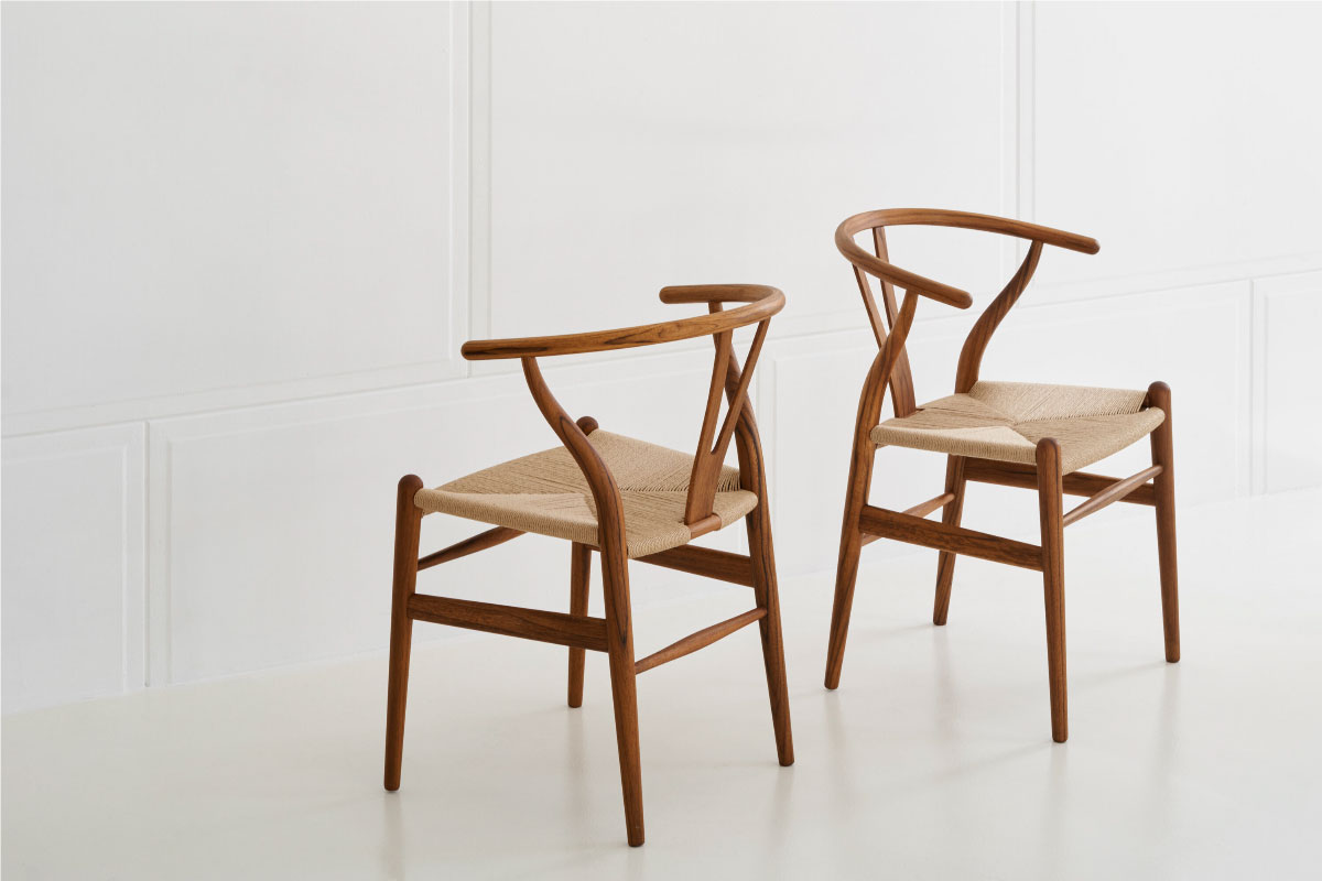 CARL HANSEN & SON | CH24 WISHBONE CHAIR ウォールナット/ブラックペーパーコード