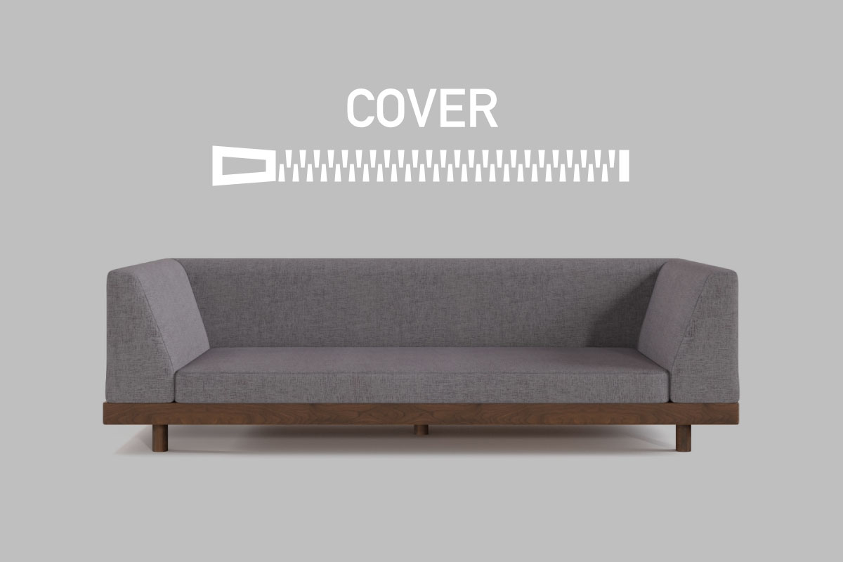 LAZY DANISH SOFA SEAT COVER アームレスカウチ 90150