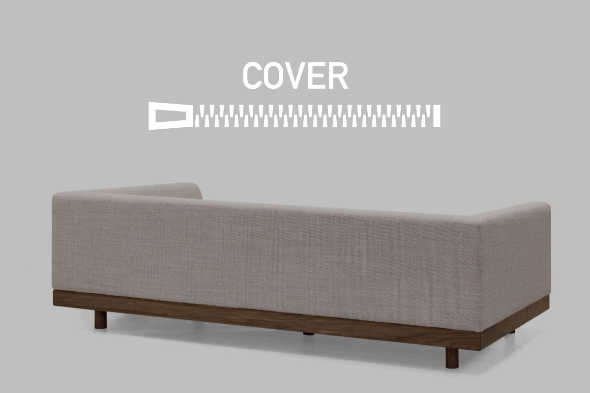 LAZY DANISH SOFA BACK COVER アームレスカウチ 90180