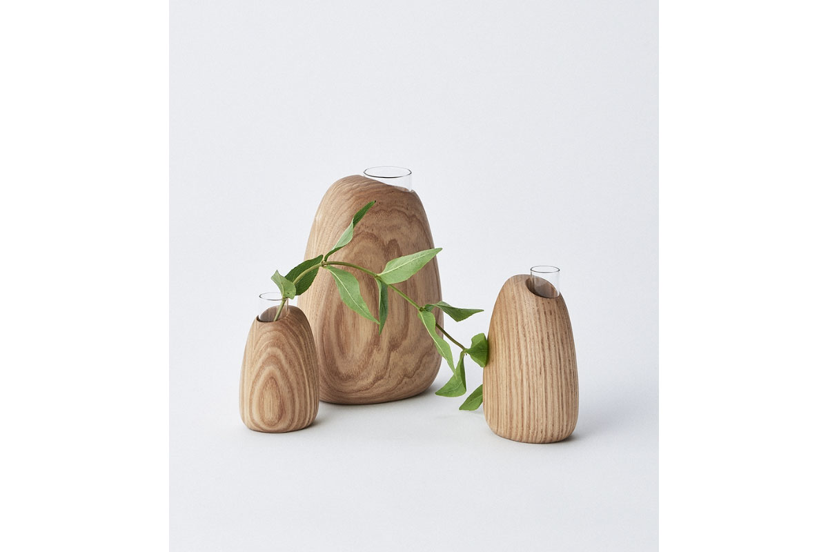 SASAKI | Mango vase アッシュ スモール