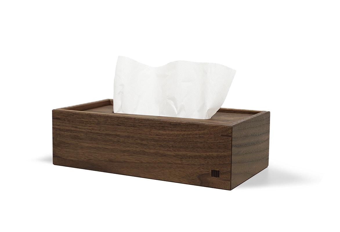 MASTERWAL TISSUE BOX COVER LOW ウォールナット LOW